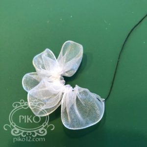 オーガンジーリボンで作る小さな花 Pikoのシルバニアハンドメイド記録