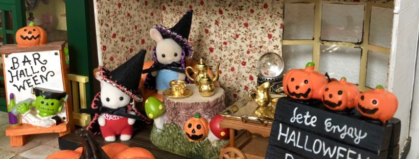 ハロウィン シルバニア リペイント リメイク ハンドメイド シルバニアリメイク15】はじめてのシルバニアファミリー
